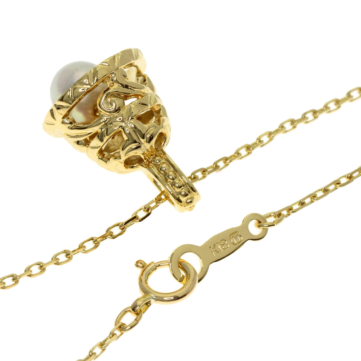 ミキモト ベルモチーフ パール 真珠 ネックレス 中古 商品画像3