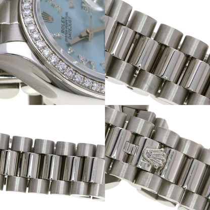 ROLEX ロレックス 279136RBR デイトジャスト 28 ベゼル ダイヤモンド 腕時計 PT レディース 中古