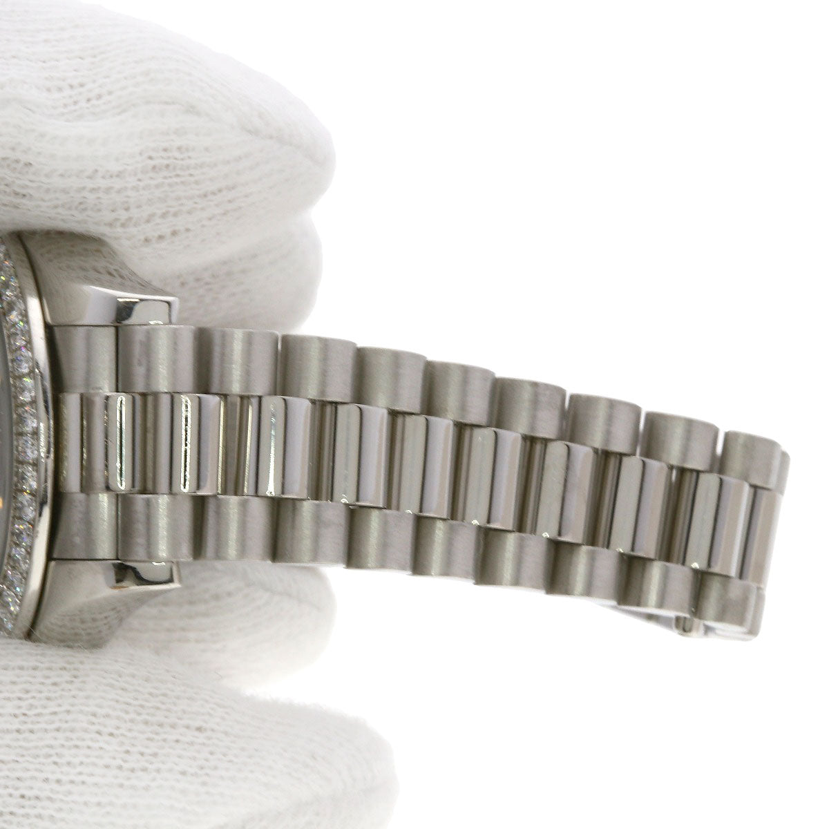 ROLEX ロレックス 279136RBR デイトジャスト 28 ベゼル ダイヤモンド 腕時計 PT レディース 中古
