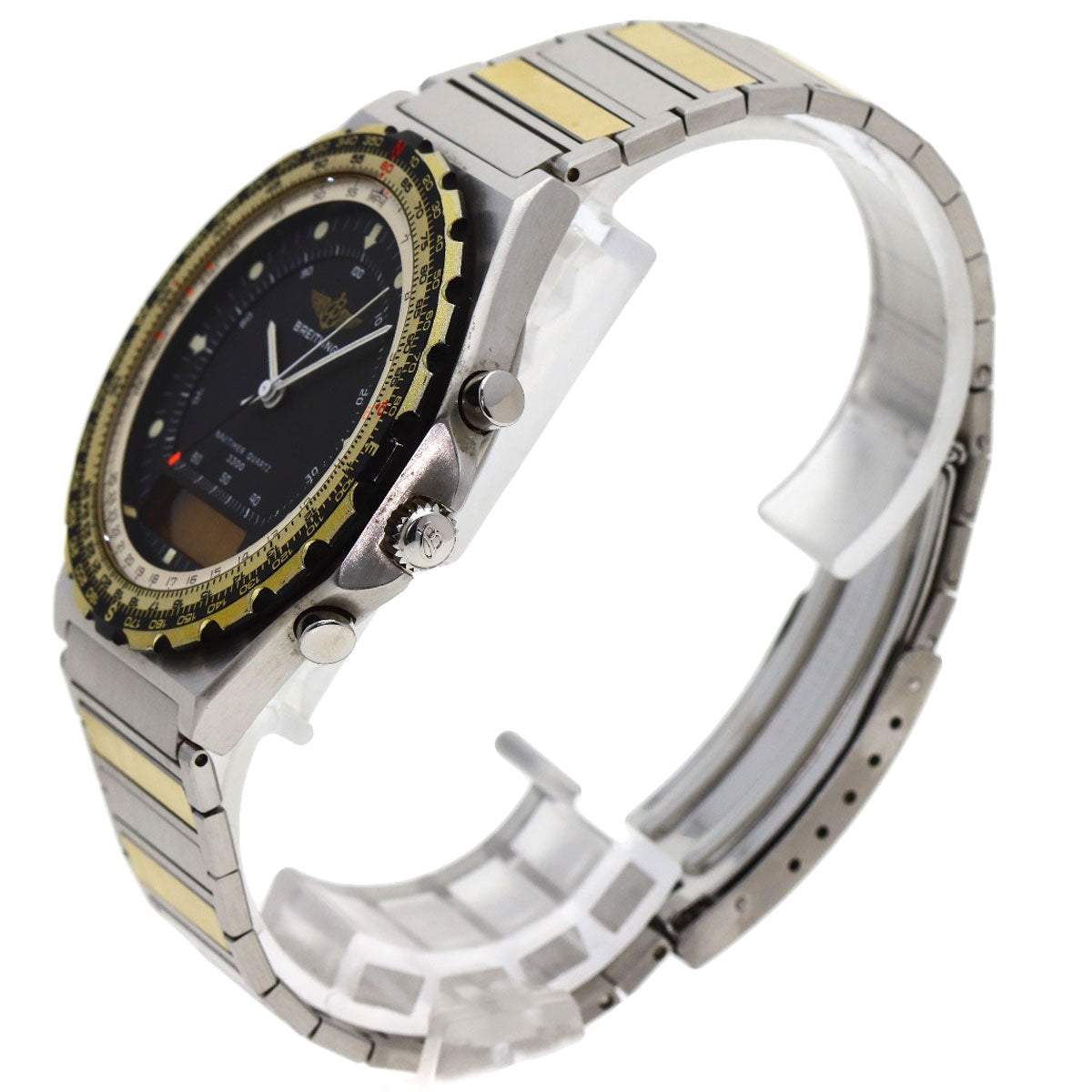 BREITLING ブライトリング 80971 ナビタイマー デジタル 腕時計 SS メンズ 中古