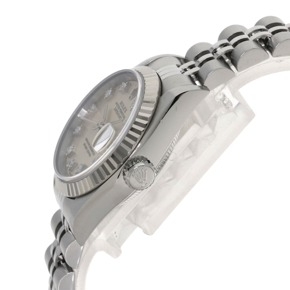 ROLEX ロレックス 69174G デイトジャスト 10P ダイヤモンド 腕時計 SS レディース 中古