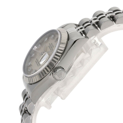 ROLEX ロレックス 69174G デイトジャスト 10P ダイヤモンド 腕時計 SS レディース 中古
