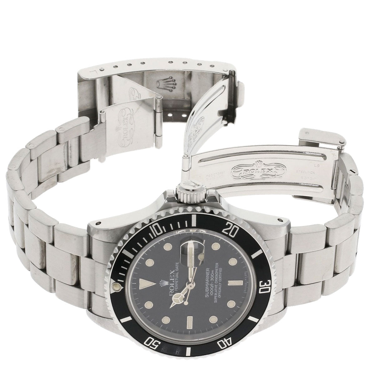 ROLEX ロレックス 168000 サブマリーナデイト オールトリチウム 1987年製 ヴィンテージ 腕時計 SS メンズ 中古