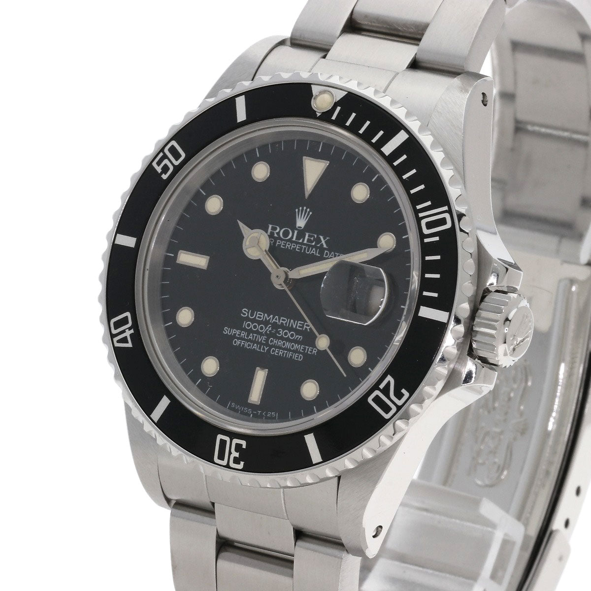 ROLEX ロレックス 168000 サブマリーナデイト オールトリチウム 1987年製 ヴィンテージ 腕時計 SS メンズ 中古