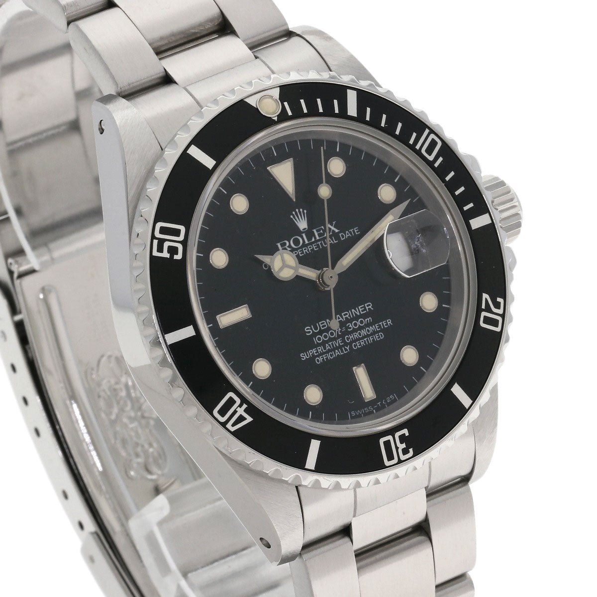 ROLEX ロレックス 168000 サブマリーナデイト オールトリチウム 1987年製 ヴィンテージ 腕時計 SS メンズ 中古