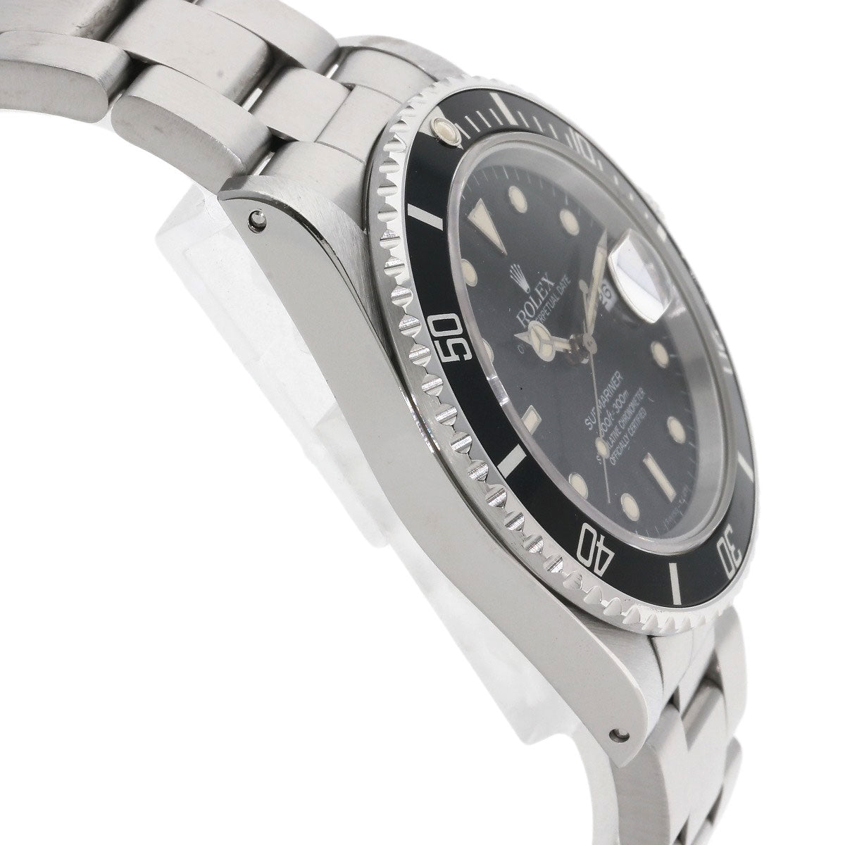 ROLEX ロレックス 168000 サブマリーナデイト オールトリチウム 1987年製 ヴィンテージ 腕時計 SS メンズ 中古