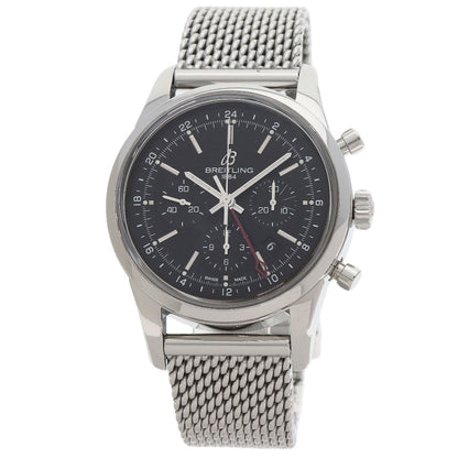 BREITLING ブライトリング AB0451 トランスオーシャン クロノグラフ GMT 世界限定2000本 腕時計 SS メンズ 中古