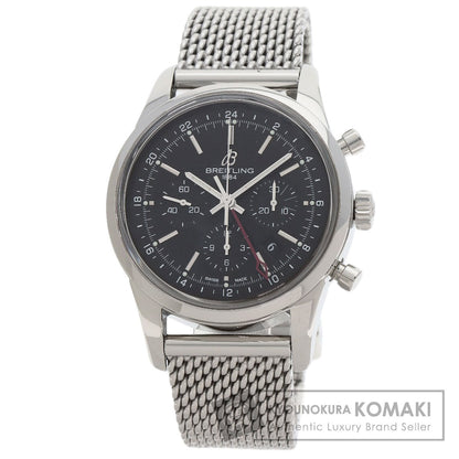 BREITLING ブライトリング AB0451 トランスオーシャン クロノグラフ GMT 世界限定2000本 腕時計 SS メンズ 中古