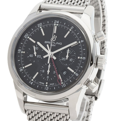 BREITLING ブライトリング AB0451 トランスオーシャン クロノグラフ GMT 世界限定2000本 腕時計 SS メンズ 中古