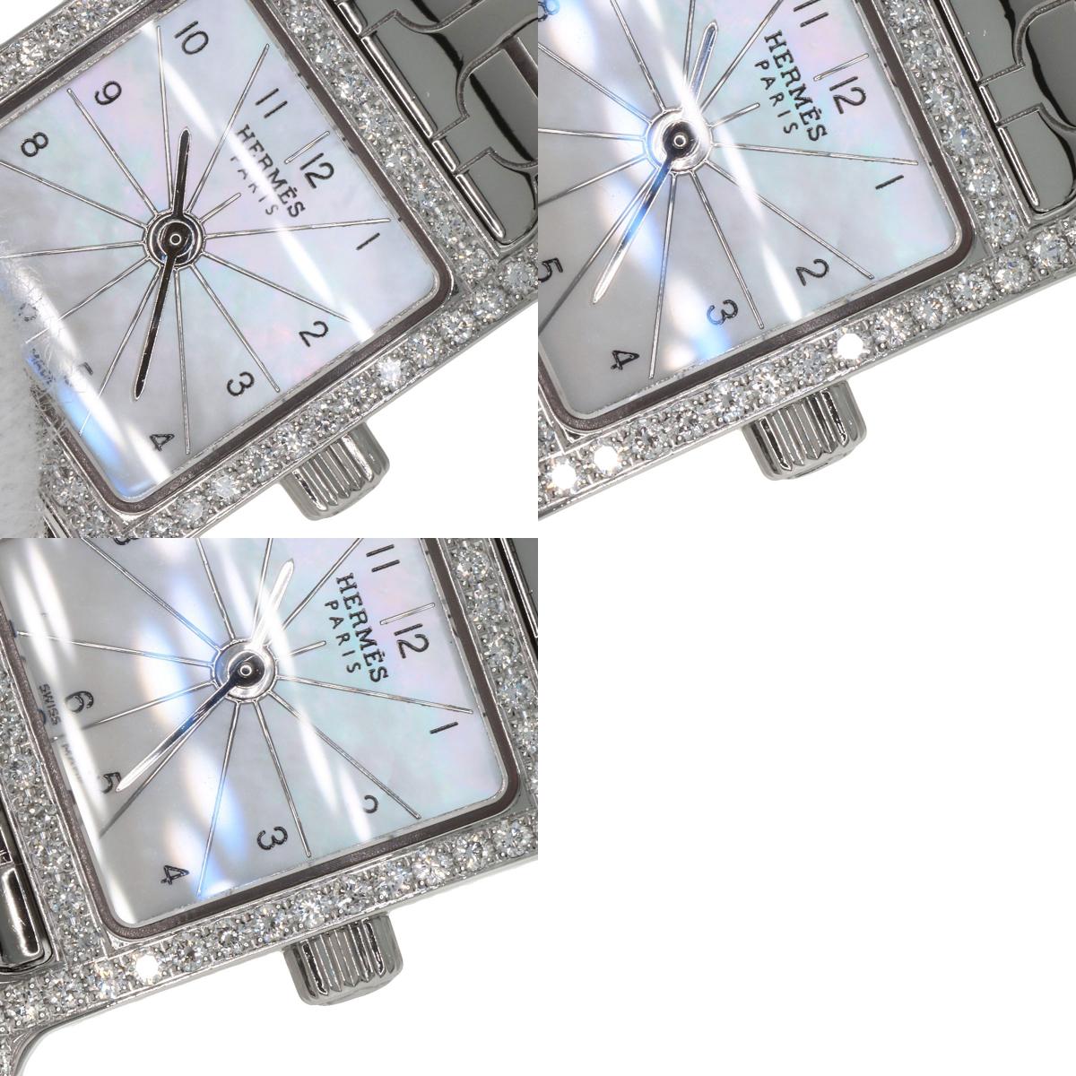 エルメス HH1.130 Hウォッチ ミニ ダイヤモンド 腕時計 中古 商品画像20