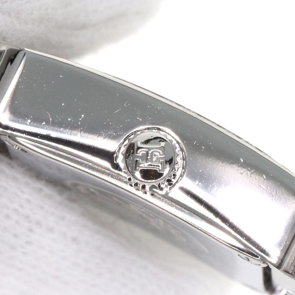 HERMES エルメス HH1.130 Hウォッチ ミニ ダイヤモンド 腕時計 SS レディース 中古