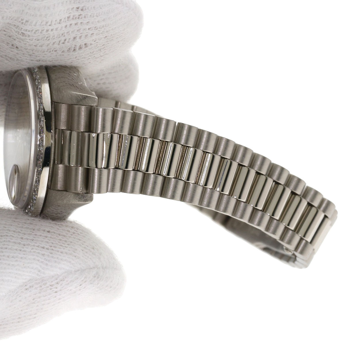 ROLEX ロレックス 69139G デイトジャスト 10P ダイヤモンド 腕時計 K18WG レディース 中古
