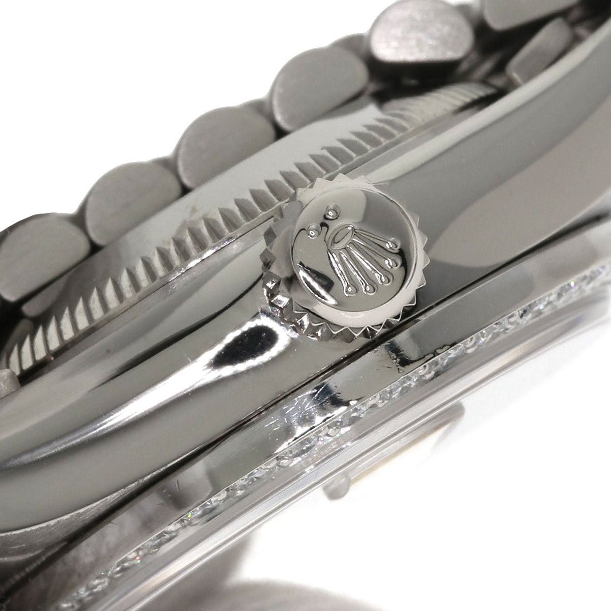 ROLEX ロレックス 69139G デイトジャスト 10P ダイヤモンド 腕時計 K18WG レディース 中古
