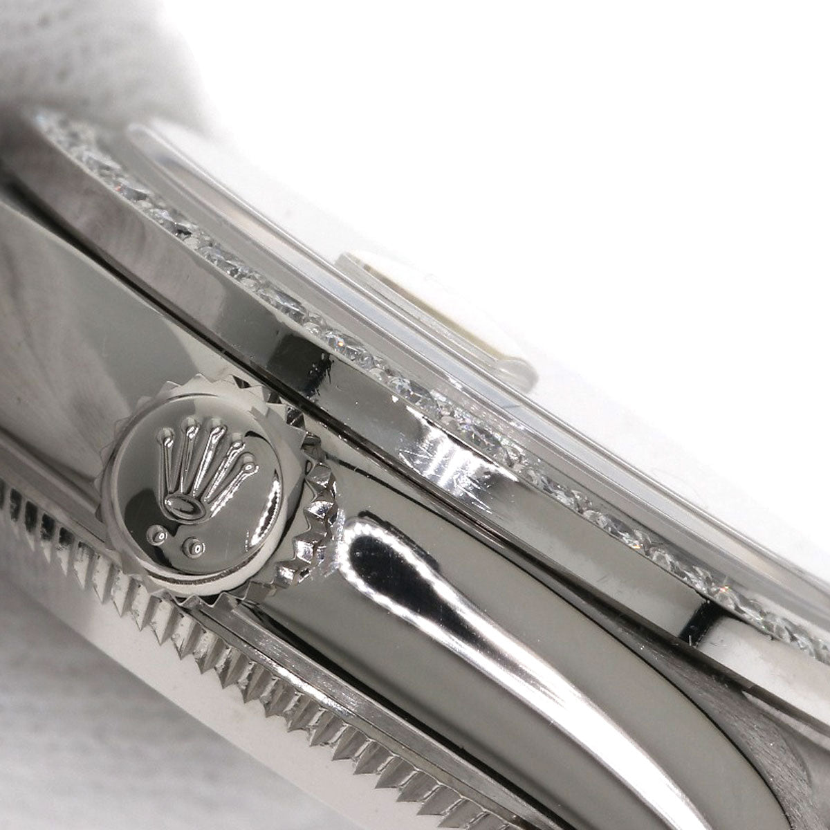 ROLEX ロレックス 69139G デイトジャスト 10P ダイヤモンド 腕時計 K18WG レディース 中古