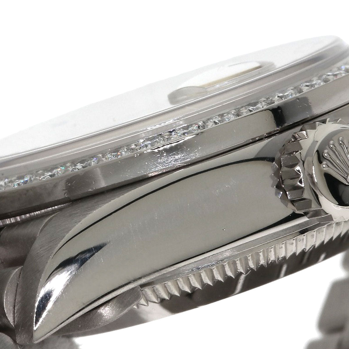 ROLEX ロレックス 69139G デイトジャスト 10P ダイヤモンド 腕時計 K18WG レディース 中古