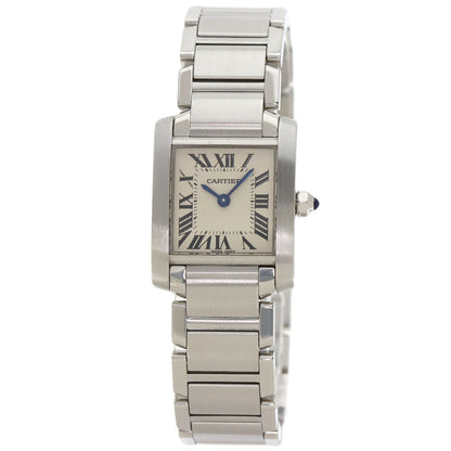 CARTIER カルティエ W51008Q3 タンクフランセーズSM 腕時計 SS レディース 中古