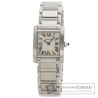 CARTIER カルティエ W51008Q3 タンクフランセーズSM 腕時計 SS レディース 中古