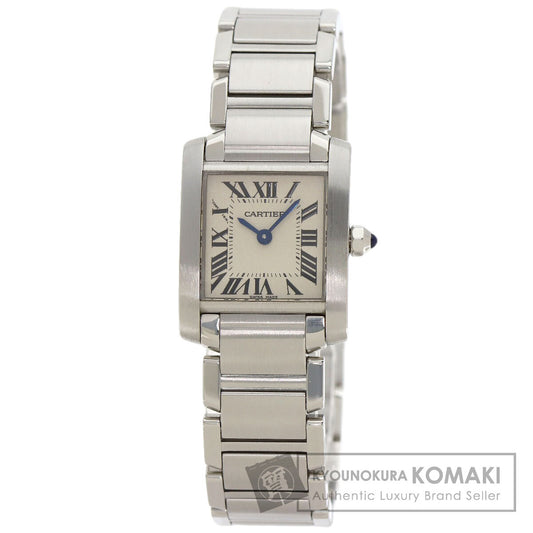 CARTIER カルティエ W51008Q3 タンクフランセーズSM 腕時計 SS レディース 中古