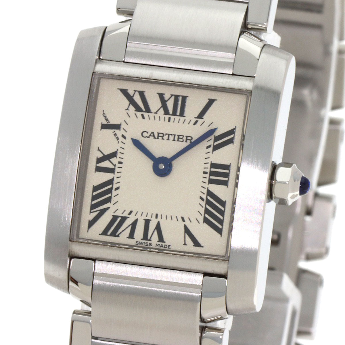 CARTIER カルティエ W51008Q3 タンクフランセーズSM 腕時計 SS レディース 中古