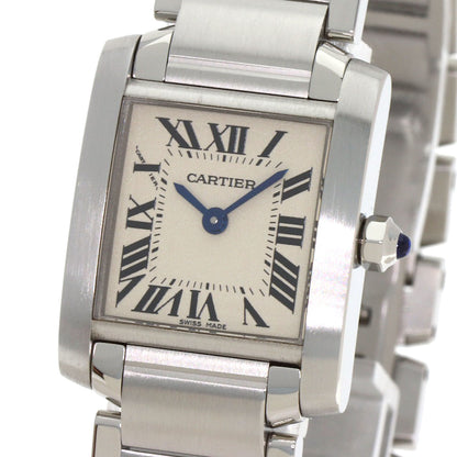CARTIER カルティエ W51008Q3 タンクフランセーズSM 腕時計 SS レディース 中古