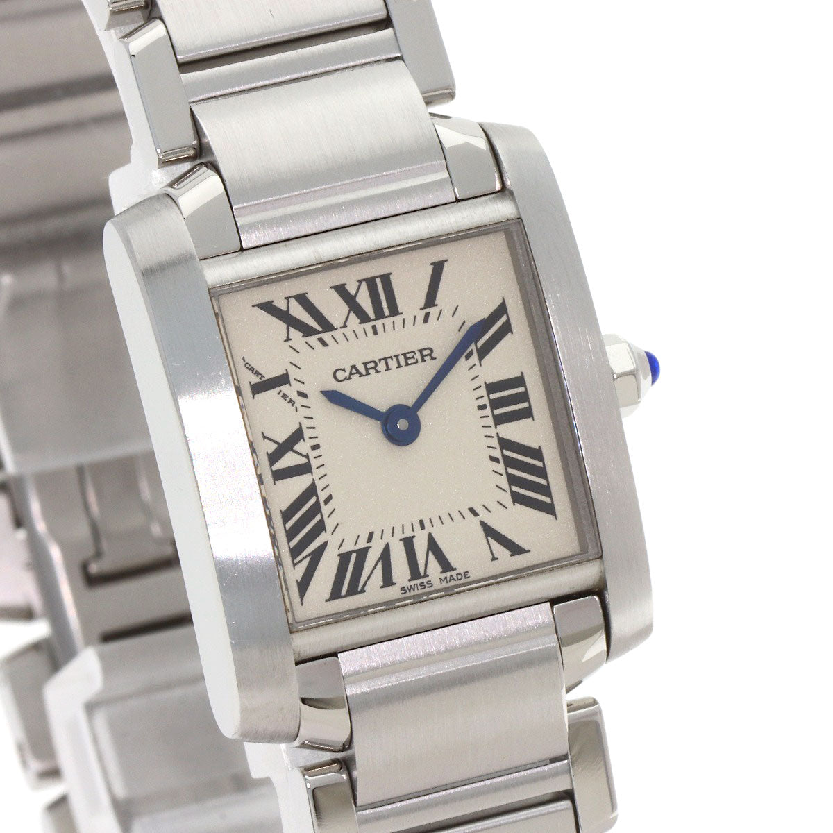 CARTIER カルティエ W51008Q3 タンクフランセーズSM 腕時計 SS レディース 中古
