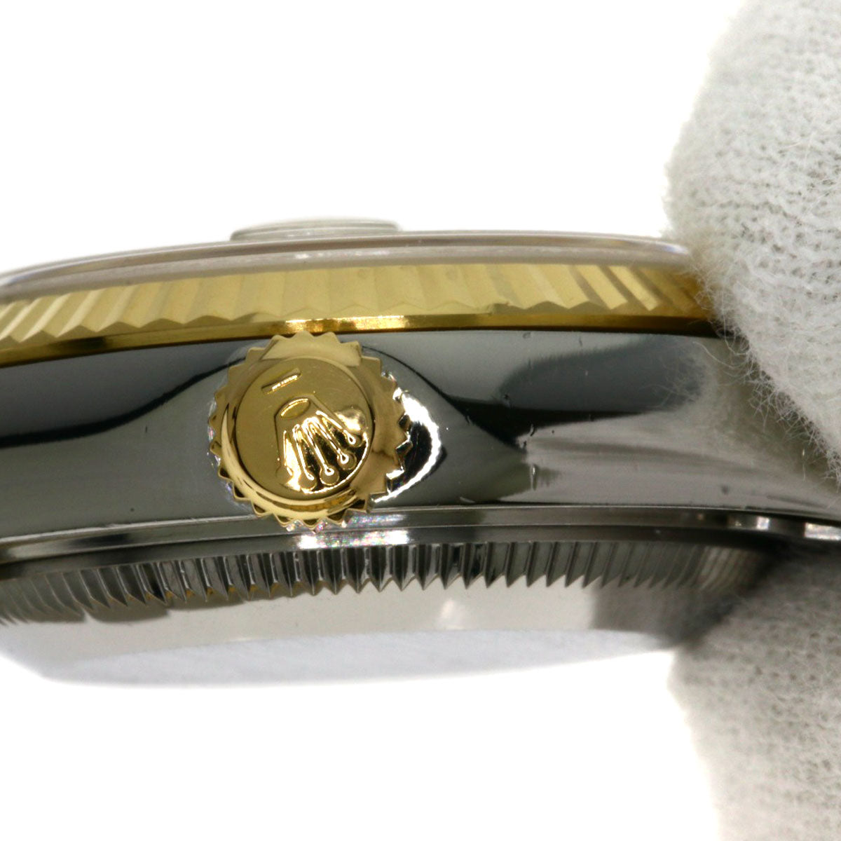 ROLEX ロレックス 79173G デイトジャスト 10P ダイヤモンド 腕時計 SS レディース 中古