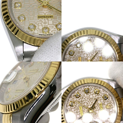 ROLEX ロレックス 79173G デイトジャスト 10P ダイヤモンド 腕時計 SS レディース 中古