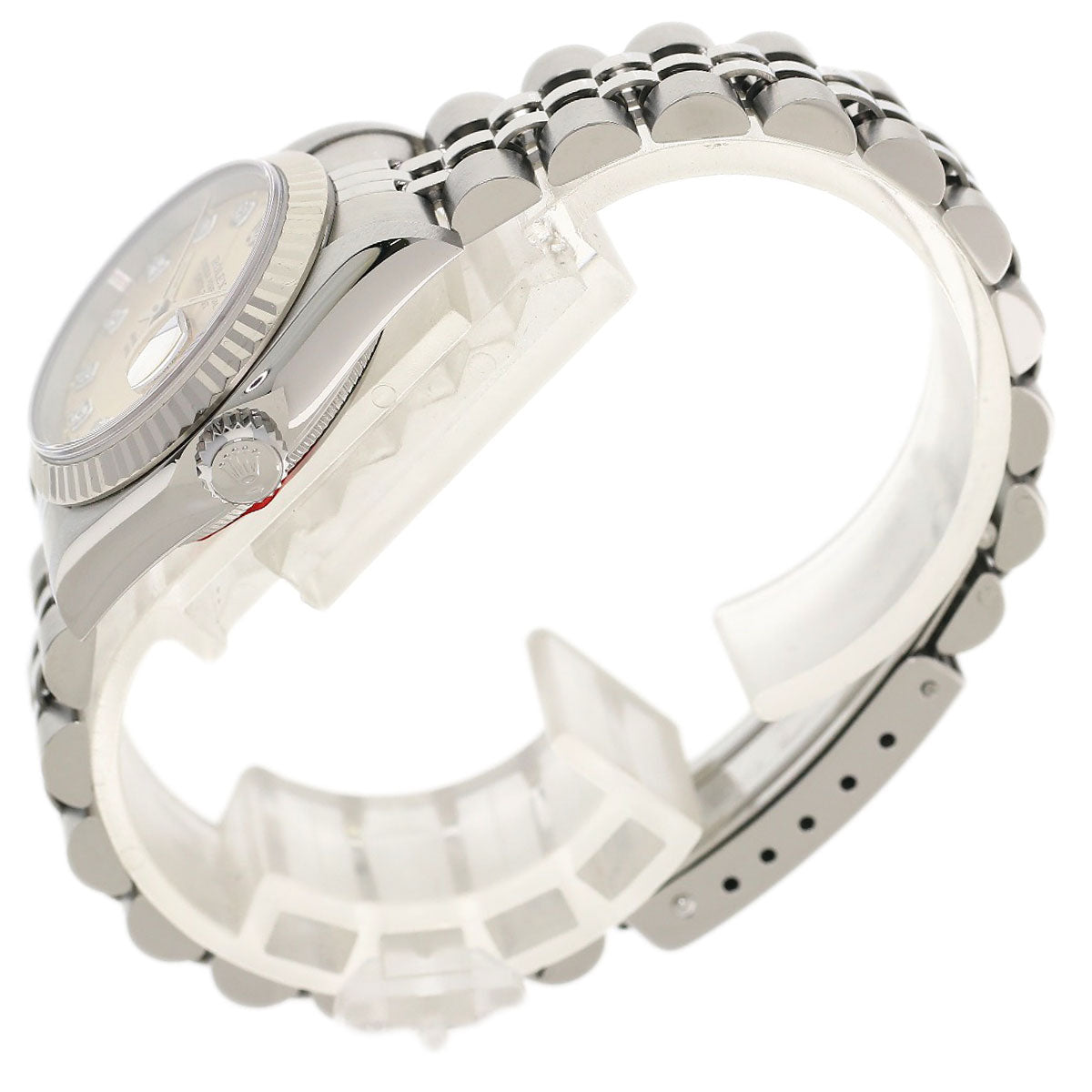 ROLEX ロレックス 69174G デイトジャスト 10P ダイヤモンド 腕時計 SS レディース 中古