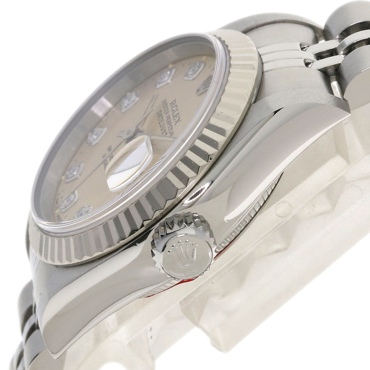 ROLEX ロレックス 69174G デイトジャスト 10P ダイヤモンド 腕時計 SS レディース 中古