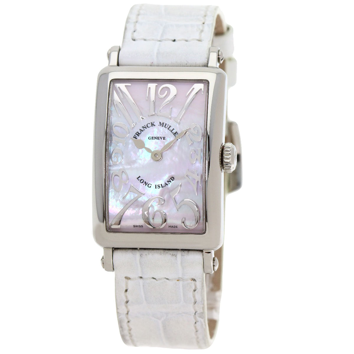 FRANCK MULLER フランクミュラー 902QZRELMOP ロングアイランド マザーオブパール 腕時計 SS レディース 中古