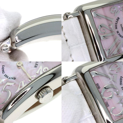 FRANCK MULLER フランクミュラー 902QZRELMOP ロングアイランド マザーオブパール 腕時計 SS レディース 中古