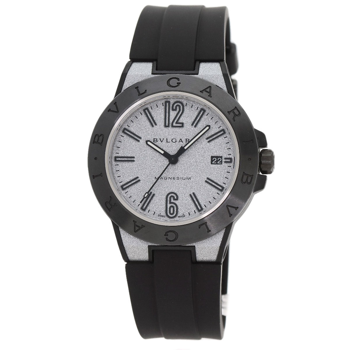 BVLGARI ブルガリ DG41C6SMCVD ディアゴノ マグネシウム 腕時計 マグネシウム/PEEK メンズ 中古