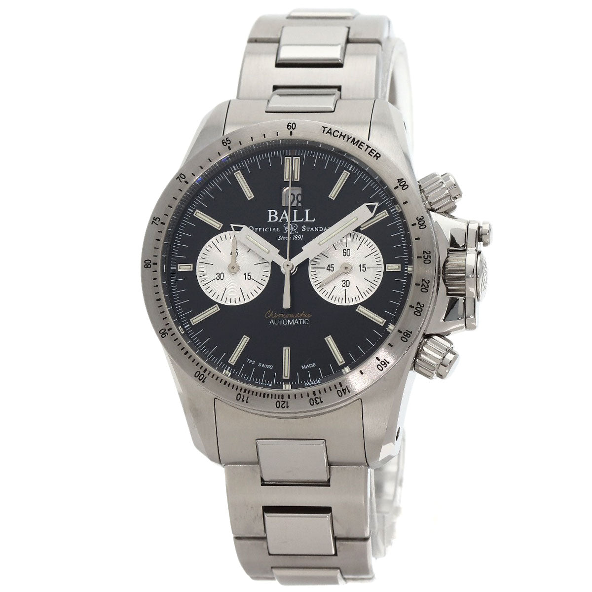 BALLWATCH ボールウォッチ CM2198C-S2CJ-BK エンジニア ハイドロカーボン レーサー クロノグラフ 腕時計 SS メンズ 中古