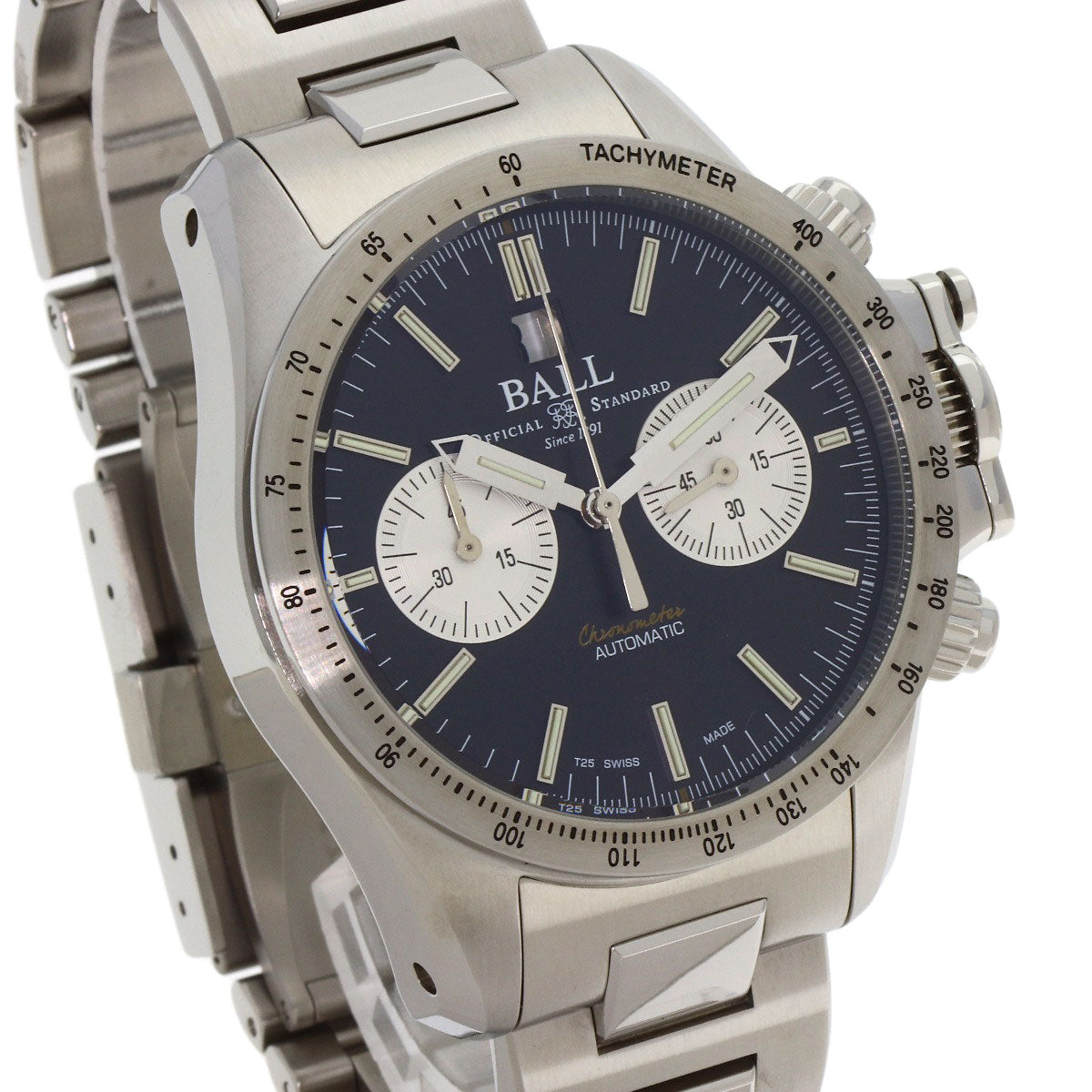 BALLWATCH ボールウォッチ CM2198C-S2CJ-BK エンジニア ハイドロカーボン レーサー クロノグラフ 腕時計 SS メンズ 中古