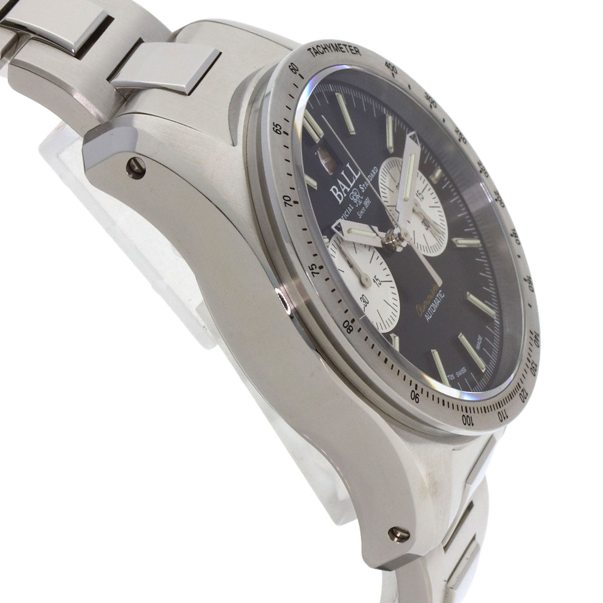 BALLWATCH ボールウォッチ CM2198C-S2CJ-BK エンジニア ハイドロカーボン レーサー クロノグラフ 腕時計 SS メンズ 中古