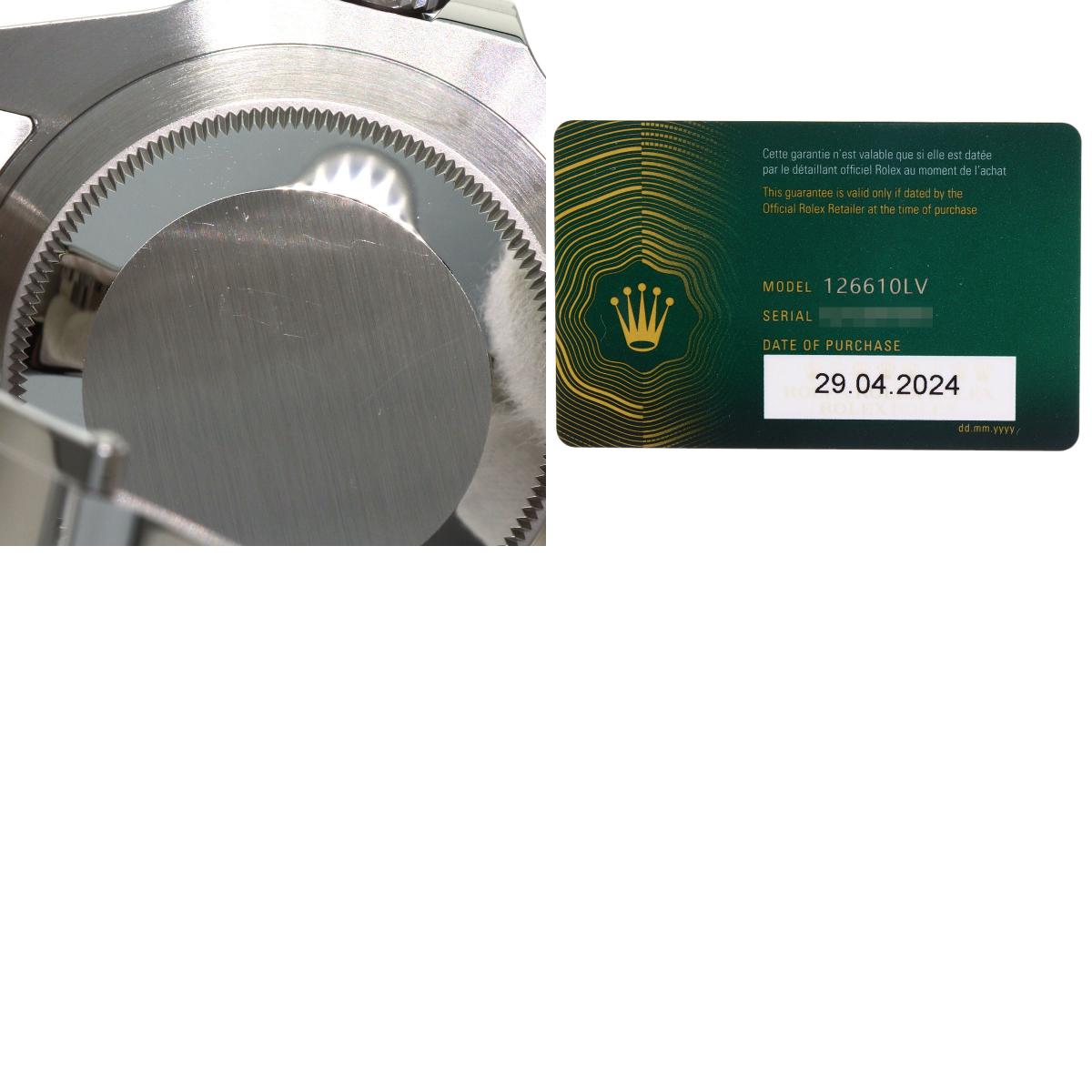 ROLEX ロレックス 126610LV サブマリーナ デイト 腕時計 SS メンズ 中古