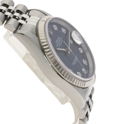 ROLEX ロレックス 16234G デイトジャスト 10P ダイヤモンド 腕時計 SS メンズ 中古
