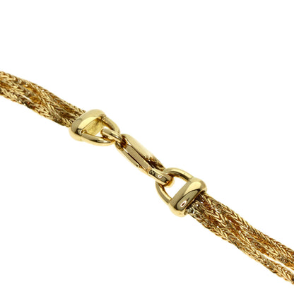SELECT JEWELRY セレクトジュエリー ダイヤモンド ツイストチェーン ネックレス K18YG レディース 中古