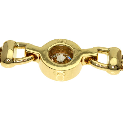 SELECT JEWELRY セレクトジュエリー ダイヤモンド ツイストチェーン ネックレス K18YG レディース 中古