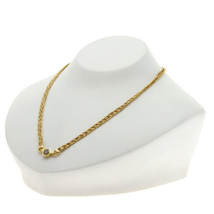 SELECT JEWELRY セレクトジュエリー ダイヤモンド ツイストチェーン ネックレス K18YG レディース 中古