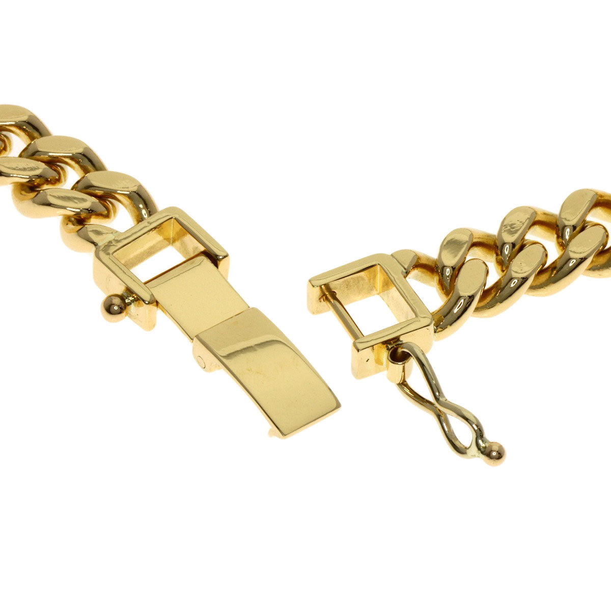 SELECT JEWELRY セレクトジュエリー 喜平 キヘイ 2面 ブレスレット K18YG メンズ 中古