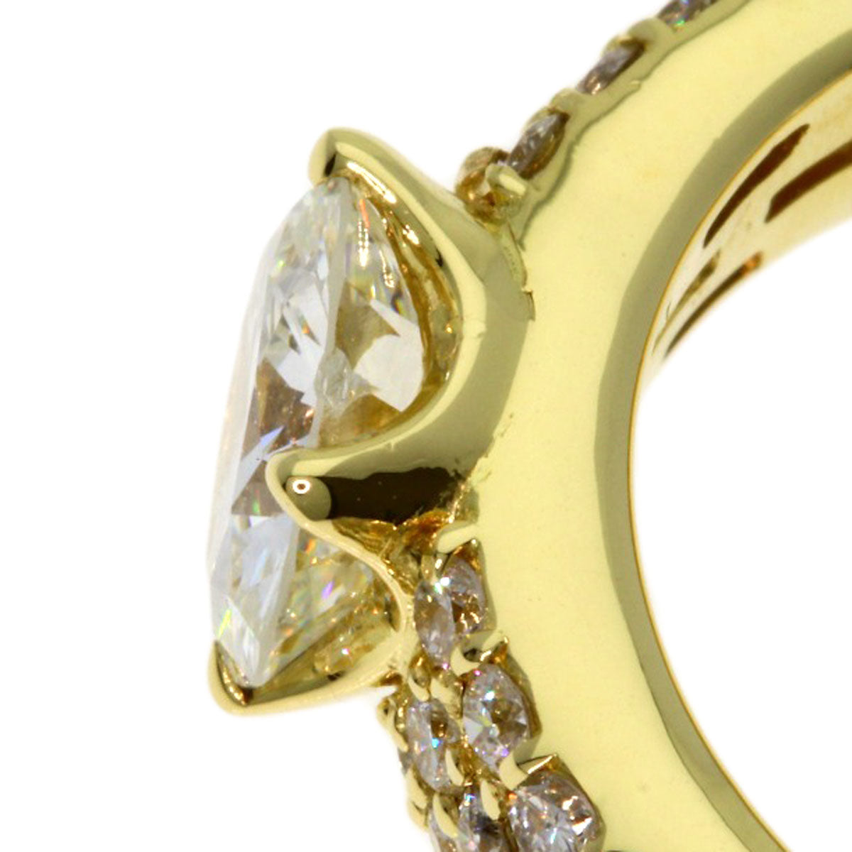 SELECT JEWELRY セレクトジュエリー ダイヤモンド リング・指輪 K18YG レディース 中古