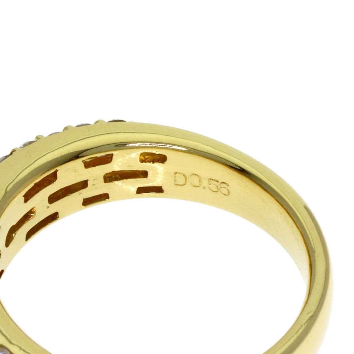 SELECT JEWELRY セレクトジュエリー ダイヤモンド リング・指輪 K18YG レディース 中古