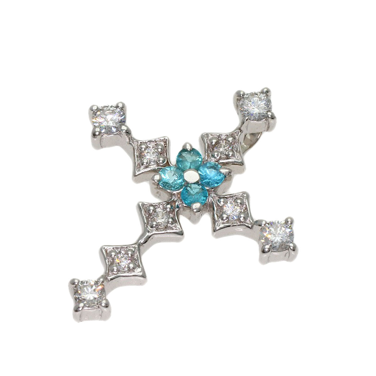 セレクトジュエリー パライバトルマリン ダイヤモンド ペンダントトップ 中古 商品画像2
