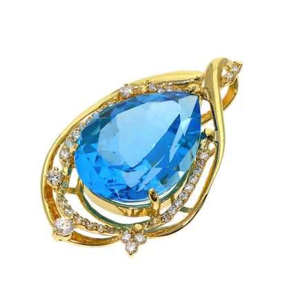 セレクトジュエリー ブルートパーズ ダイヤモンド ペンダントトップ 中古 商品画像2