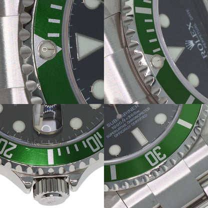 ROLEX ロレックス 16610 サブマリーナ デイト グリーンサブ 腕時計 SS メンズ 中古