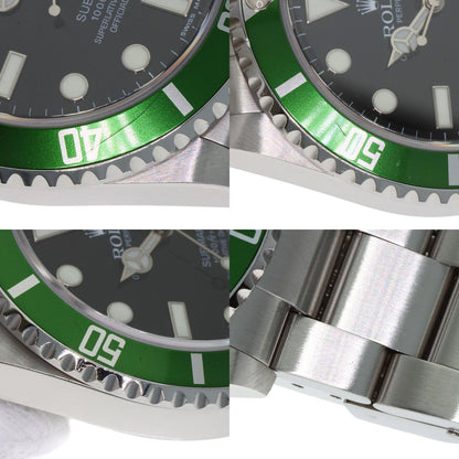 ROLEX ロレックス 16610 サブマリーナ デイト グリーンサブ 腕時計 SS メンズ 中古