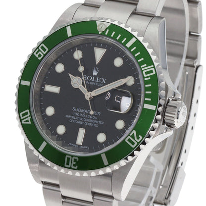 ROLEX ロレックス 16610 サブマリーナ デイト グリーンサブ 腕時計 SS メンズ 中古
