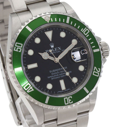 ROLEX ロレックス 16610 サブマリーナ デイト グリーンサブ 腕時計 SS メンズ 中古