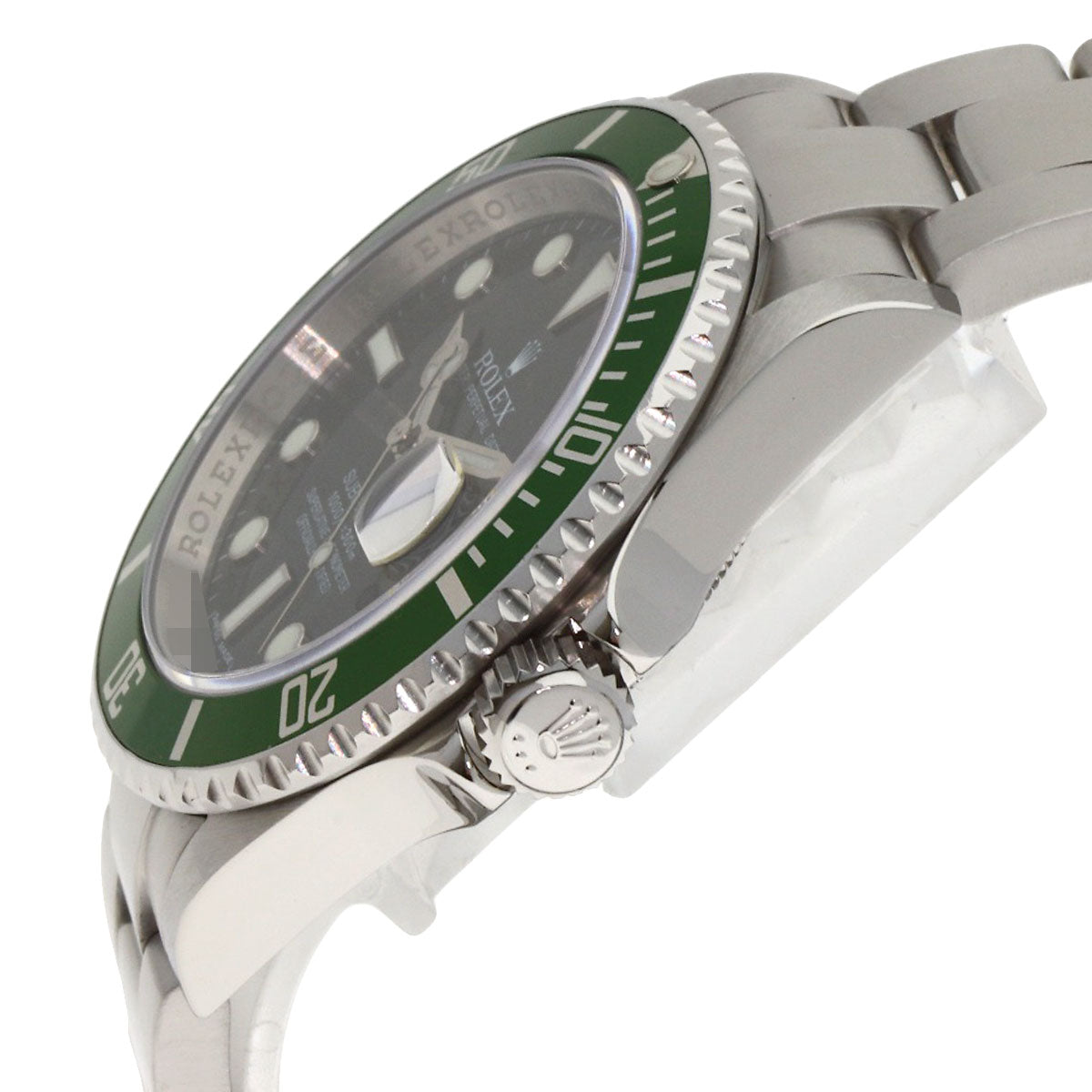 ROLEX ロレックス 16610 サブマリーナ デイト グリーンサブ 腕時計 SS メンズ 中古